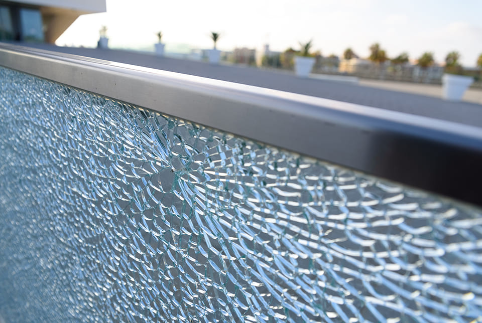 Shattered Glass Railing Shattered Glass Railing